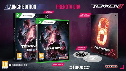 Tekken 8 Launch Edition (Steelbook Edition) Xbox Series X Gioco Italiano Nuovo
