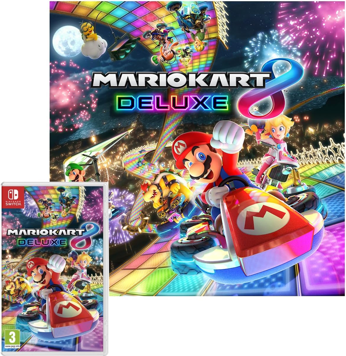 Nintendo Switch 1.1. Console Neon  + Mario Kart 8 Deluxe (Gioco Fisico)