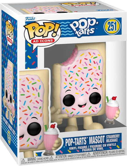 Funko Pop ! Ad Icon - Pop Tarts (251) Pop-Tarts Mascot Strawberry Milkshake 9cm
