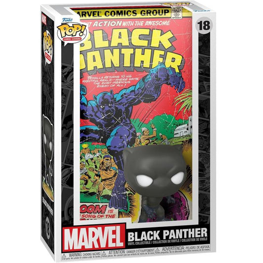 Funko Pop ! Comic Cover - Marvel (18) Black Panther Vinyl Figure 9Cm Statuetta