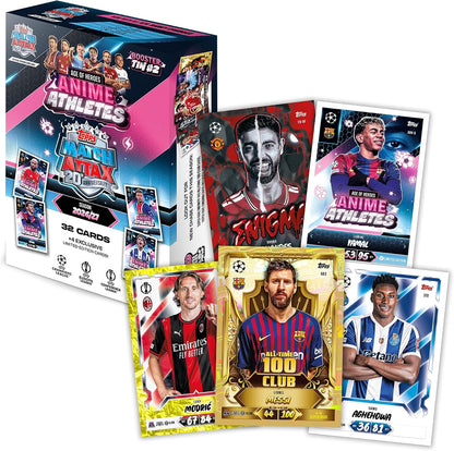 Topps Match Attax UCC 2026/27 - Booster Tin 2 (Anime Athletes) 32 Card Uefa - TCG Carte Da Collezione