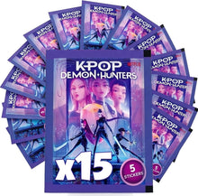 KPop Demon Hunters 15 Pacchetti Bustine (75 Figurine) Stickers Dyramix