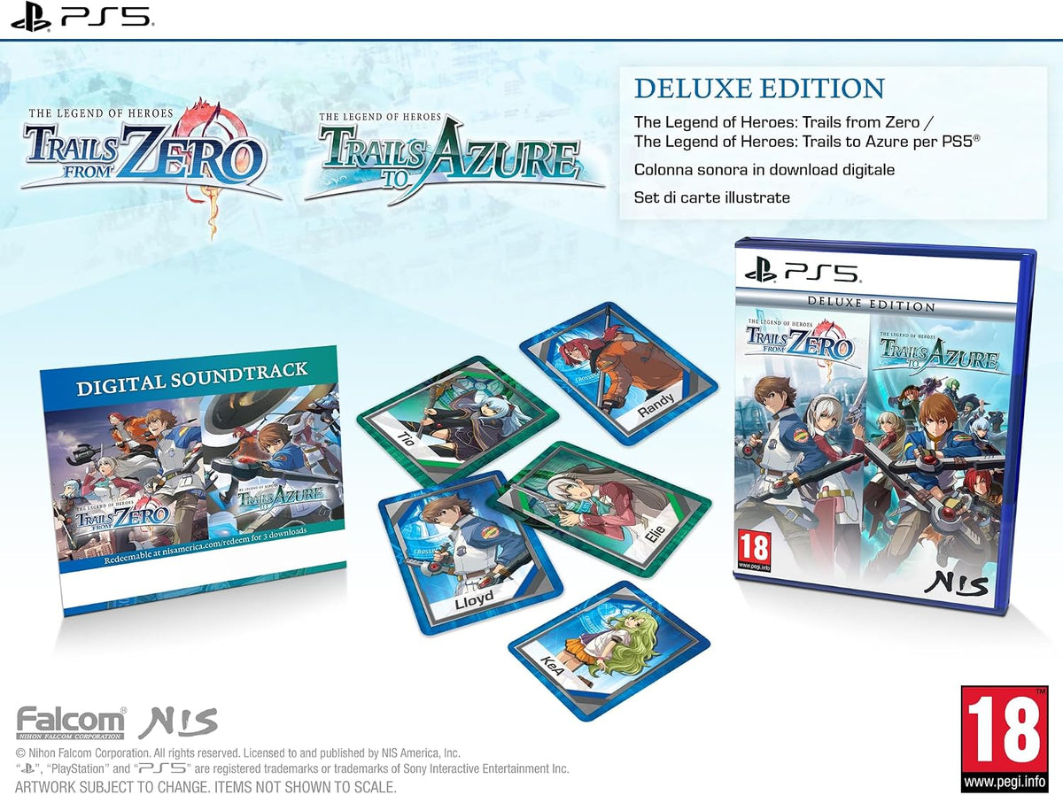 The Legend of Heroes: Zero / Azure Deluxe Edition PS5 Gioco Playstation 5 - Nuovo