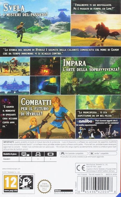 The Legend Of Zelda : Breath Of The Wild Nintendo Switch Videogioco Italiano