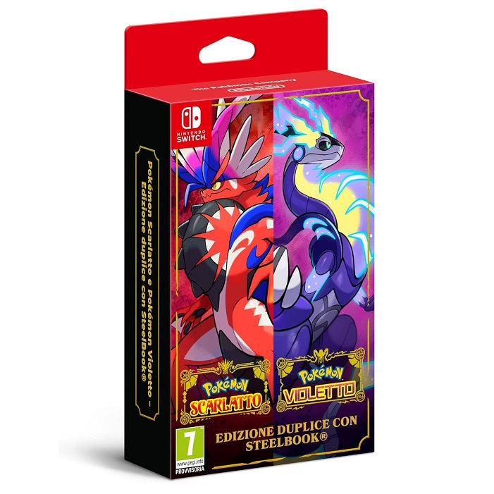 Pokémon Scarlatto e Violetto Edizione Duplice con Steelbook Nintendo Switch ITA