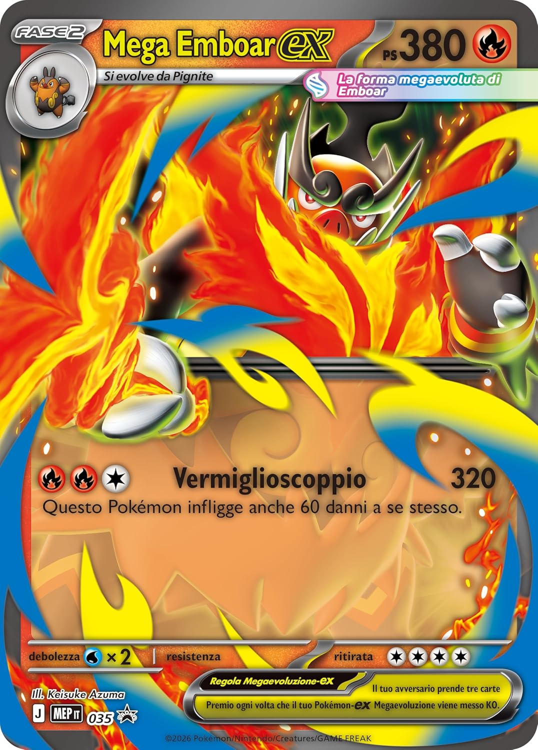 Pokémon GCC: Megaevoluzione Ascesa Eroica - Collezione Mega Emboar-Ex