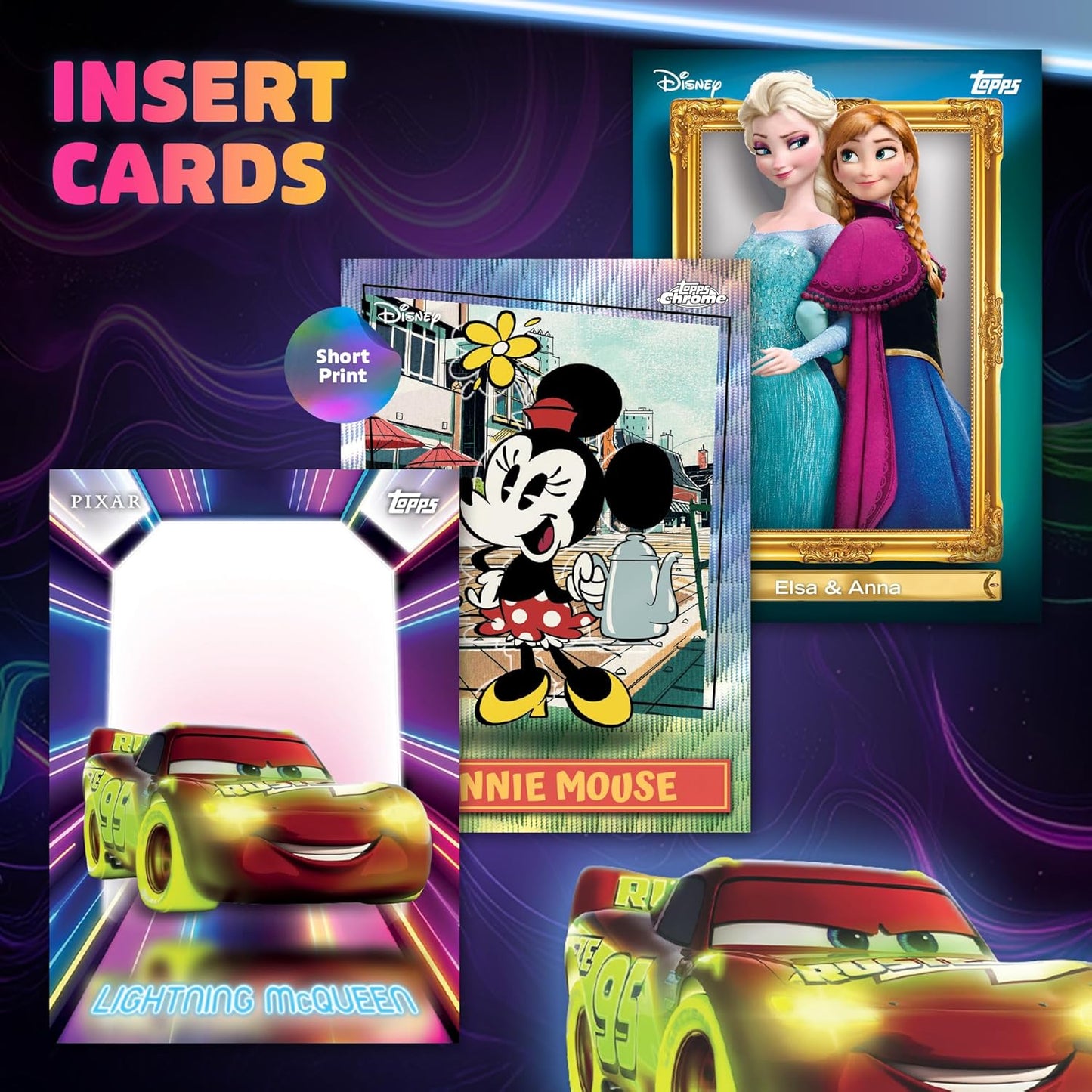 Topps Neon Disney 2026 Mega Box Card Collezionabili 50 Carte Ufficiali - 10 Buste TCG