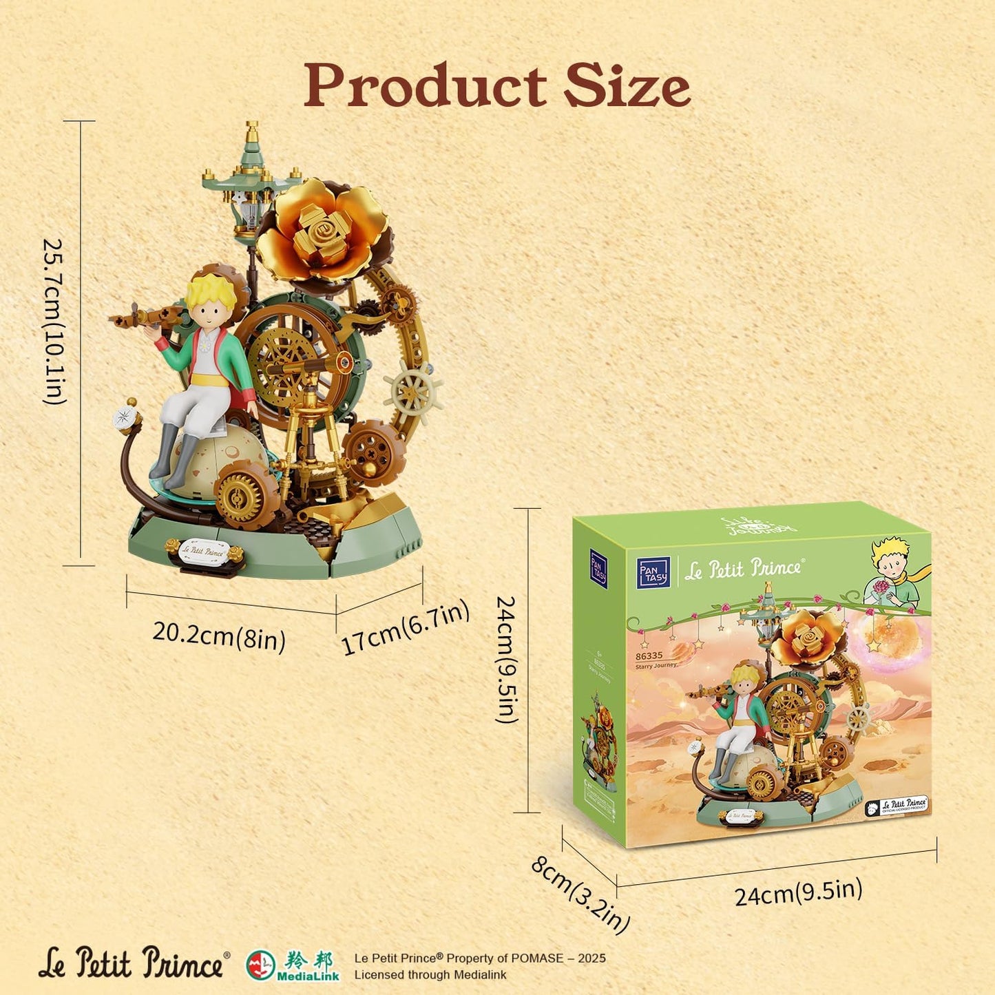 Pantasy 86335 The Little Prince Starry Journey Set Costruzioni 25cm