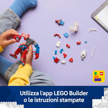 Lego Marvel Spiderman 76308 Spider-Man Mech Vs Anti-Venom 6+ Costruzione 107pz