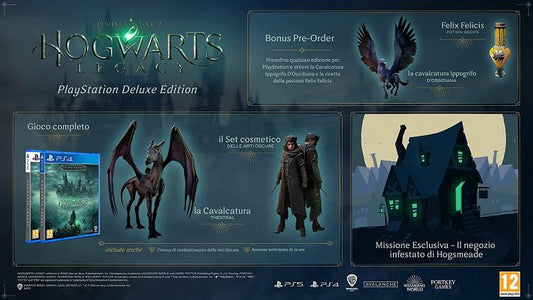 Hogwarts Legacy Deluxe Edition Ps4 Gioco Harry Potter Playstation 4 Italiano Pal