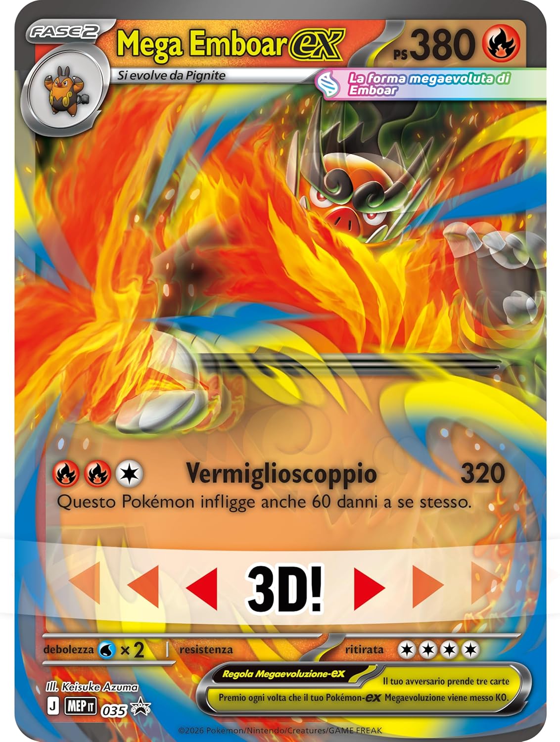 Pokémon GCC: Megaevoluzione Ascesa Eroica - Collezione Mega Emboar-Ex