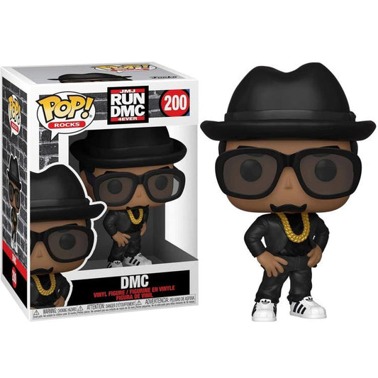 Funko Pop ! Rocks - Jmj Run Dmc 4Ever (200) Dmc Vinyl Figure 9Cm Statuetta