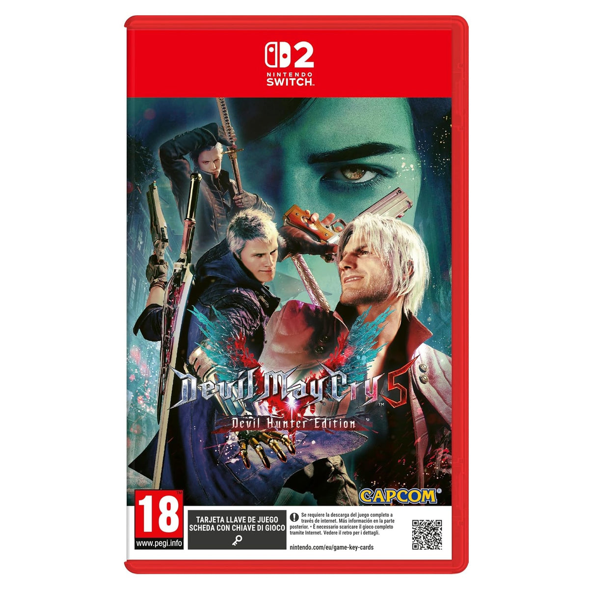 Devil May Cry 5 Hunter Edition Nintendo Switch 2 PAL ITA - Gioco NSW2 Keycard