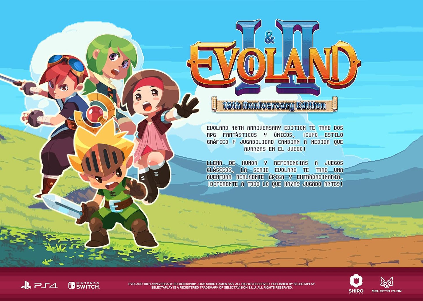 Evoland I&II 10th Anniversary Edition Ps4 Videogioco Multilingua Playstation 4