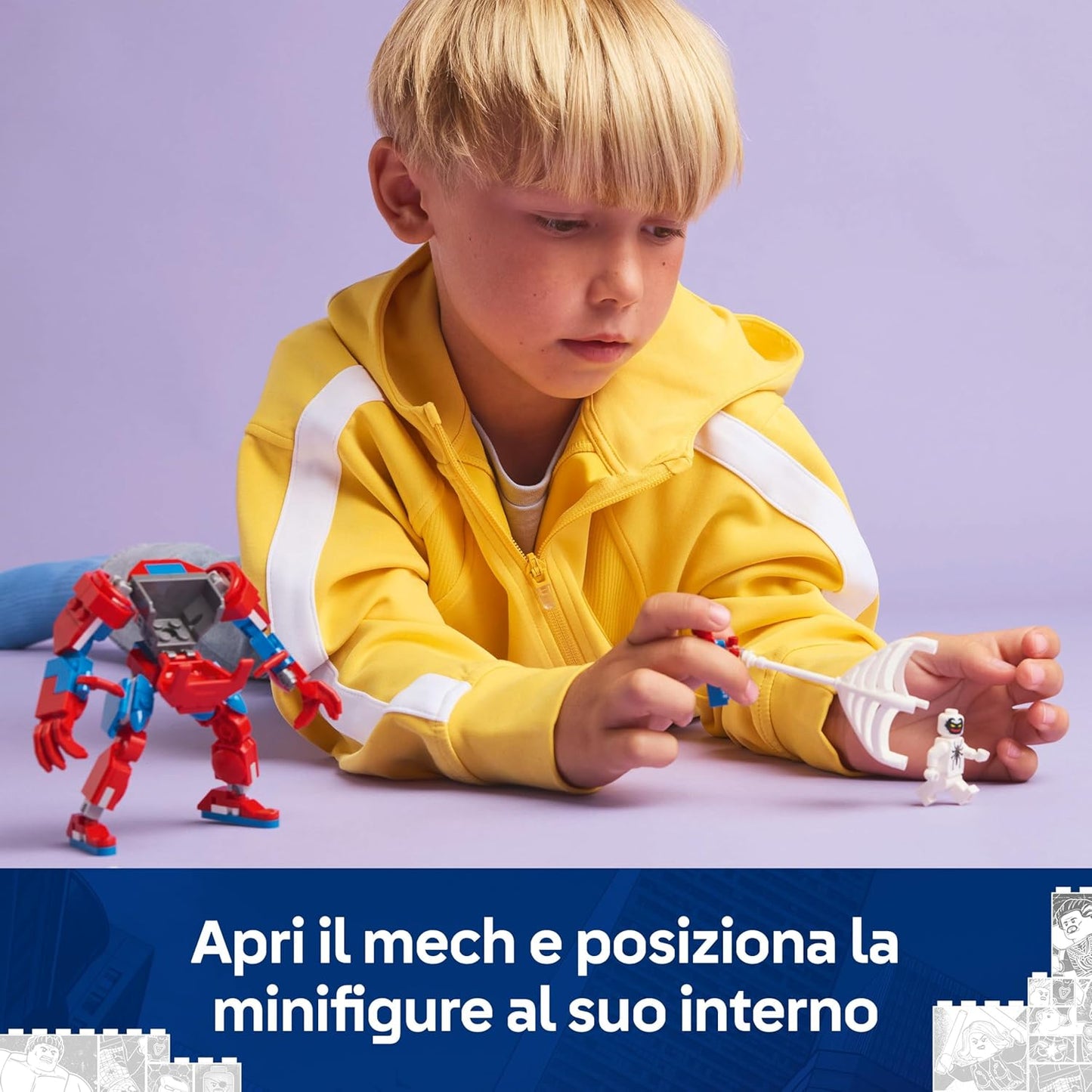 Lego Marvel Spiderman 76308 Spider-Man Mech Vs Anti-Venom 6+ Costruzione 107pz