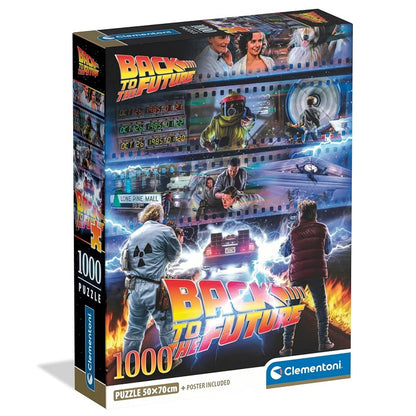 Clementoni- Puzzle 1000pz Ritorno Al Futuro 50x70 cm + Poster Incluso