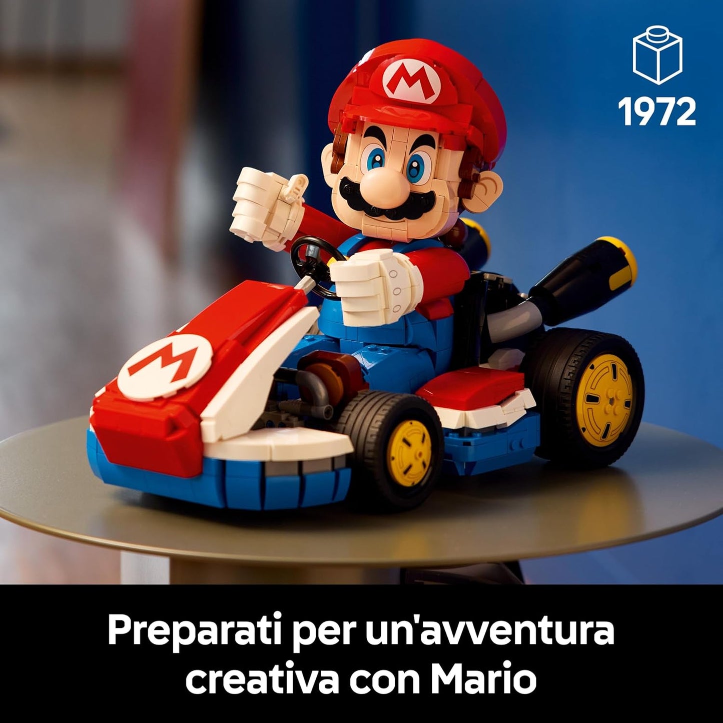Lego - Super Mario Kart 72037 (Mario & Standard Kart) 1972 pz 18+ Costruzioni