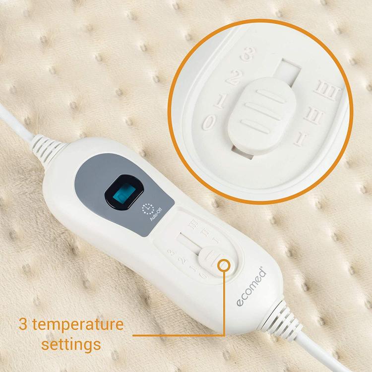 Medisana Cuscino Elettrico Riscaldante Scaldaletto Ecomed Hp-40E Blu O Rosso