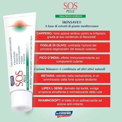 S.O.S Dr Ciccarelli Crema Pronto Intervento 25ml Made Italy Dermatologico