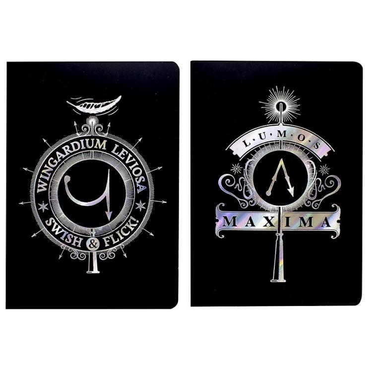 Harry Potter (2 Pack) Taccuino Notebook Quaderni Wingardum Leviosa Lumos Maxima