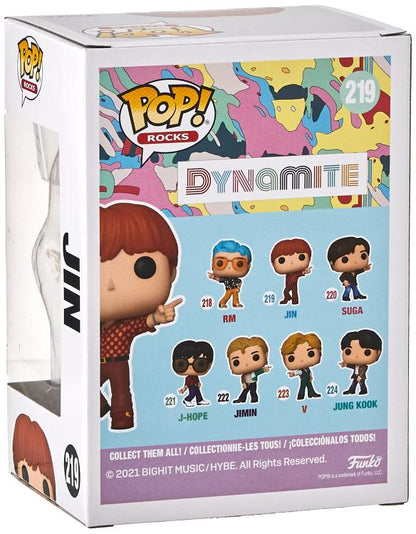 Funko Pop Rocks ! Bts Dynamite (219) Jin Mtv Unplugged Vinyl Figure 9Cm Boy Band
