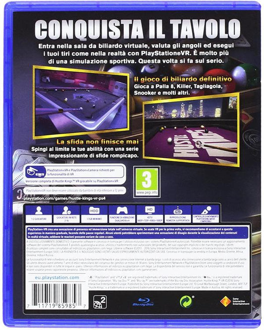 Hustle Kings Play Station 4 Vr Compatible Gioco Nuovo Ps4 Videogioco Sigillato
