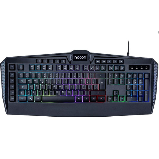 Nacon Tastiera Gaming Led Cl-210 Pc Windows Rgb 6 Tasti Macro Programmabili Usb