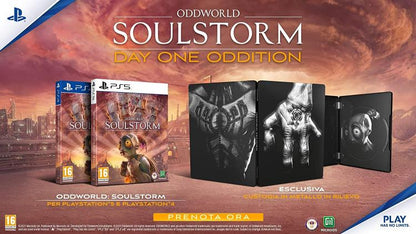 Oddworld Soulstorm Day One Oddition Steelbook Ps4 Gioco Italiano Play Station 4