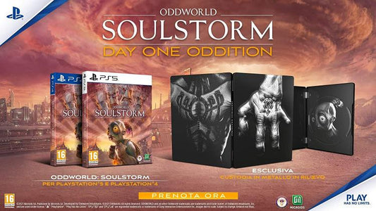 Oddworld Soulstorm Day One Oddition Steelbook Ps4 Gioco Italiano Play Station 4