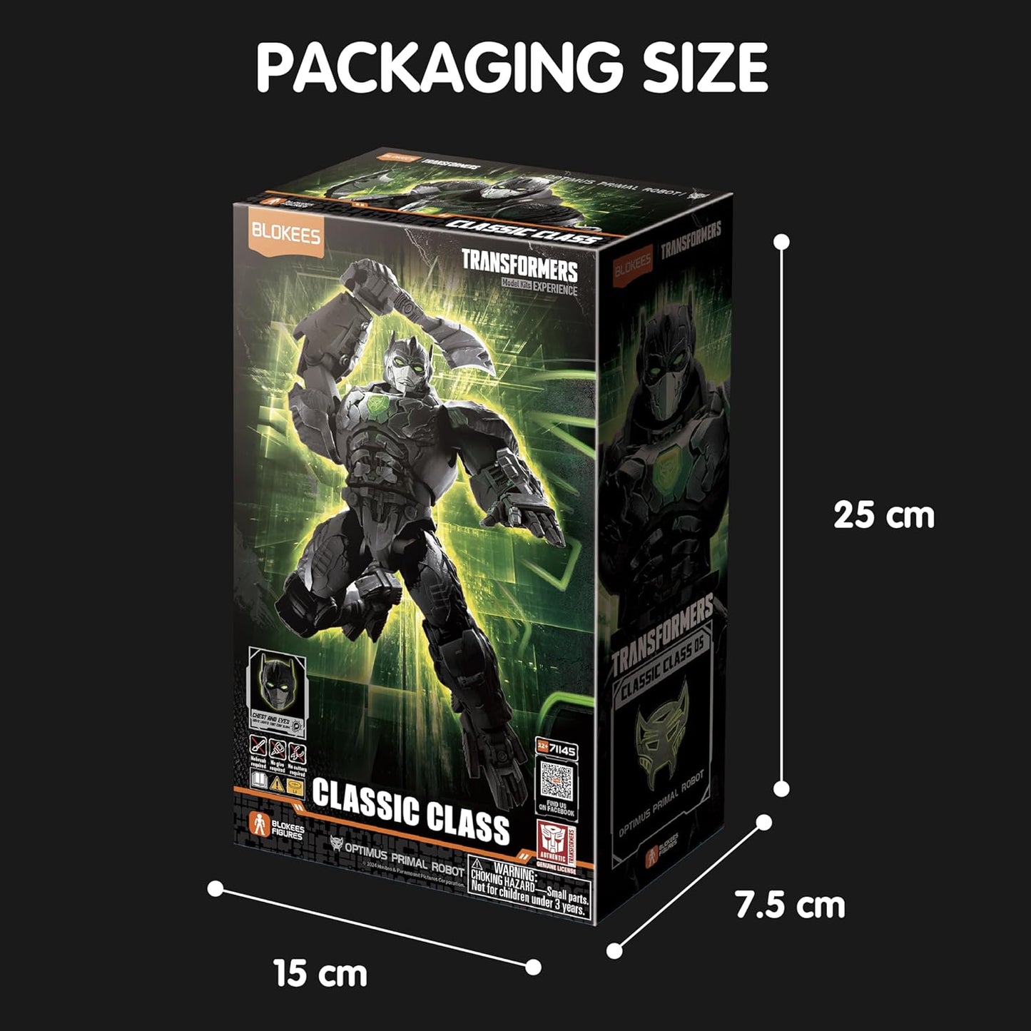Blokees Transformers Model Kit Classic Class 05 (Optimus Primal Robot) Action Figure 71145