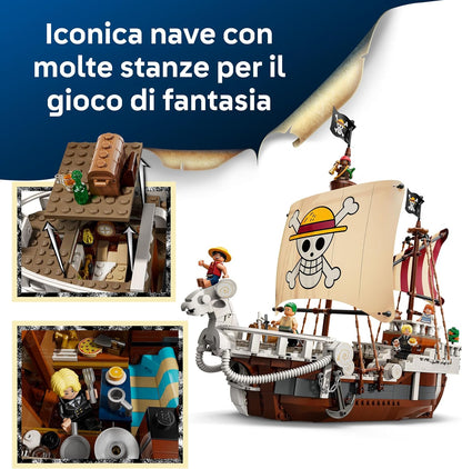 Lego - One Piece 75639 (La nave pirata Going Merry) Netflix 1376 pz Costruzioni