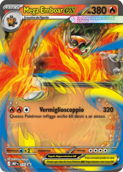 Pokémon GCC: Megaevoluzione Ascesa Eroica - Collezione Mega Emboar-Ex