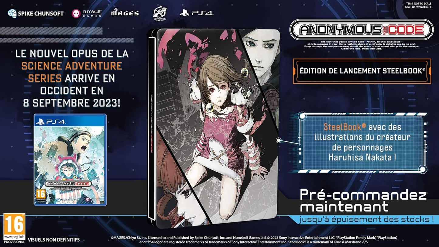 Anonymous Code (Steelbook Edition) Ps4 Videogioco Multilingua Playstation 4