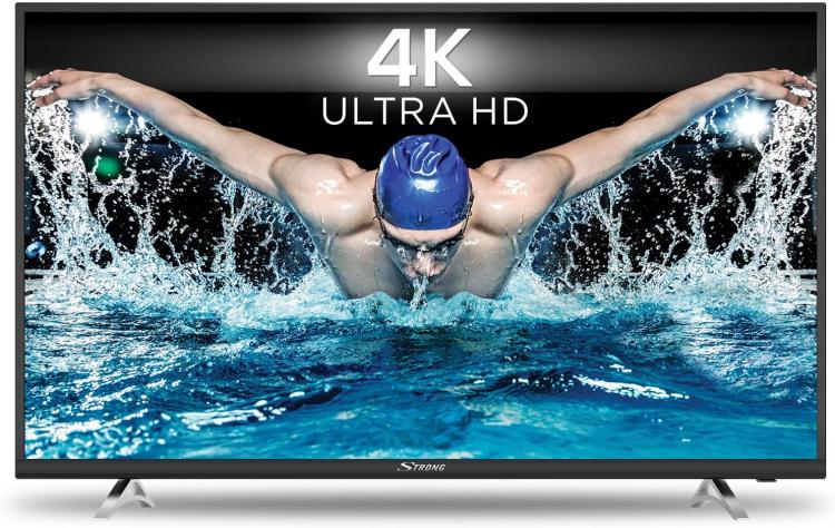 Smart Tv 55" Strong Led Smart 4K Uhd Hdr Wifi Televisore Netflix Ps4 Ps5 Google