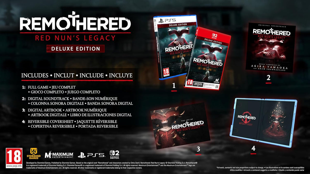 Remothered: Red Nun's Legacy Deluxe Edition PS5 Gioco ITA Playstation 5 Nuovo