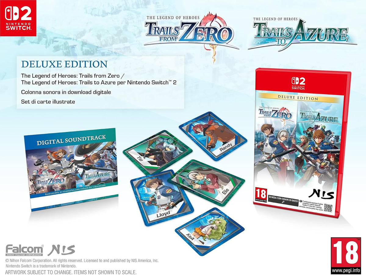 The Legend of Heroes: Zero / Azure Deluxe Edition NSW2 EU Keycard Nintendo Switch