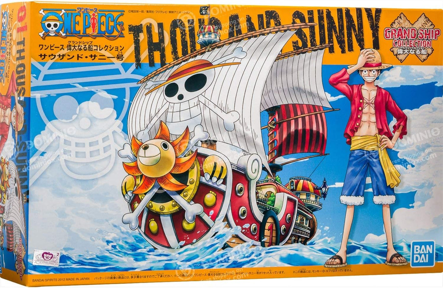 Bandai One Piece: Thousand Sunny Ship Model Grand Ship Collection - Model Kit 12cm