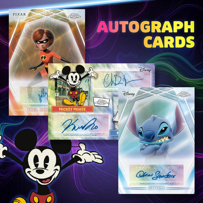 Topps Neon Disney 2026 Mega Box Card Collezionabili 50 Carte Ufficiali - 10 Buste TCG