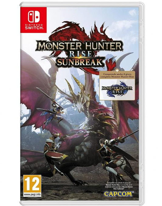 MONSTER HUNTER RISE + SUNBREAK NINTENDO SWITCH ITALIANO GIOCO NUOVO SIGILLATO