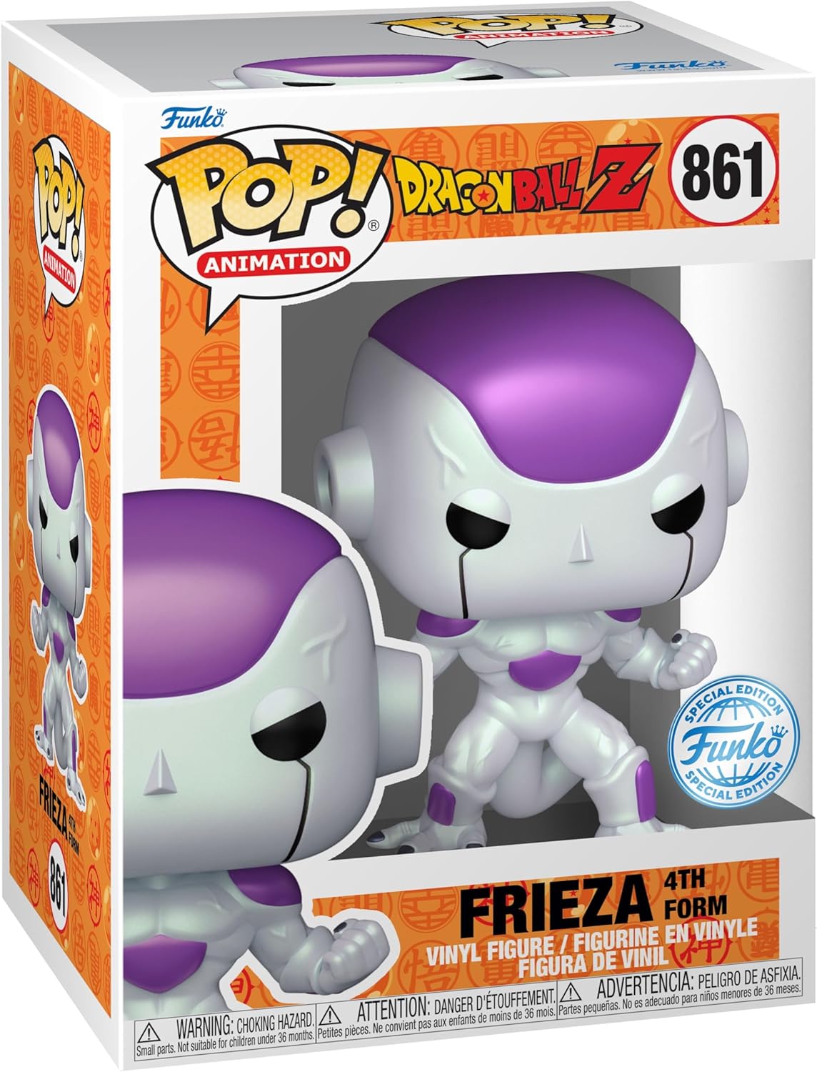 Funko Pop! & Tee: Dragon Ball Z Frieza T-Shirt Unisex M + Figure Freezer 9cm
