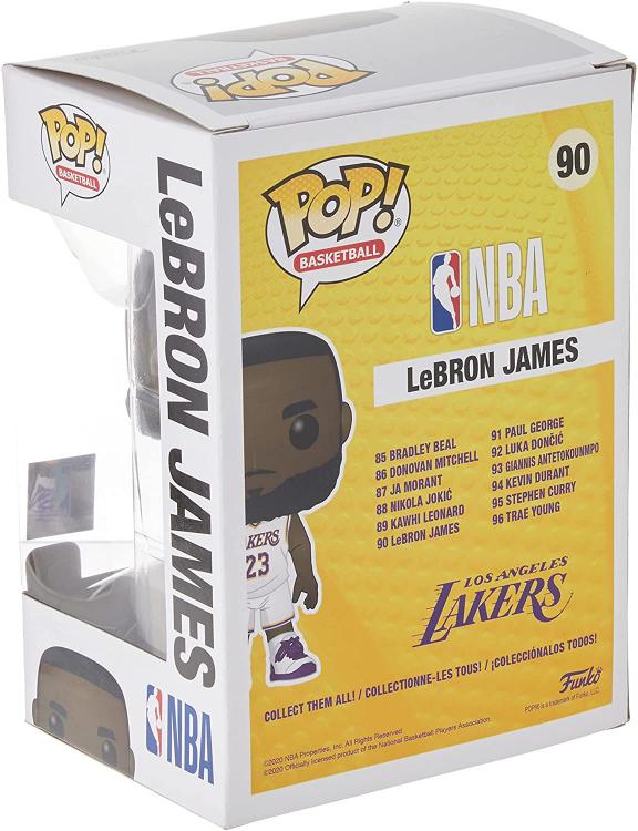 Funko Pop ! Nba Los Angeles Lakers - (90) Lebron James Alternate Jersey Away 9Cm