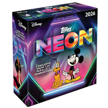 Topps Neon Disney 2026 Mega Box Card Collezionabili 50 Carte Ufficiali - 10 Buste TCG
