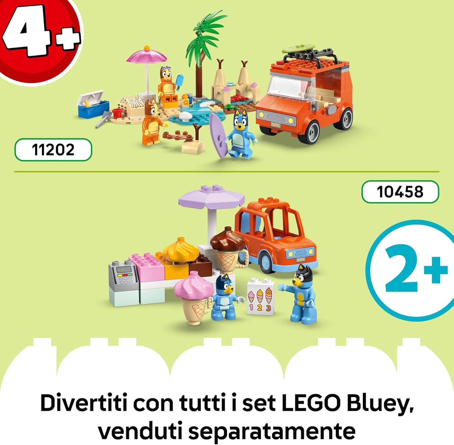 Lego - Duplo 10459 Bluey (Casa della Famiglia di Bluey Gioco Memoria) 83 pz (2+) Costruzioni