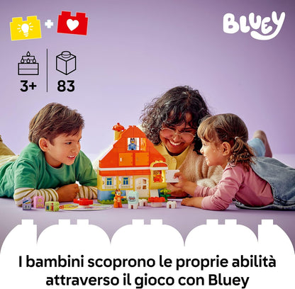 Lego - Duplo 10459 Bluey (Casa della Famiglia di Bluey Gioco Memoria) 83 pz (2+) Costruzioni