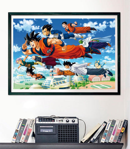 Clementoni Puzzle Dragon Ball Super In the Sky 1000 Pezzi Puzzle Adulti + Poster Incluso