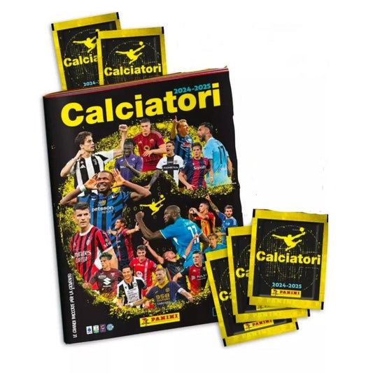 CALCIATORI PANINI 2024-2025 MINI STARTER PACK ALBUM + 9 BUSTINE CALCIO SERIE A