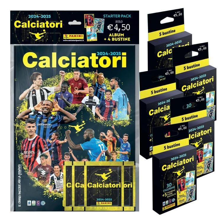 CALCIATORI PANINI 2024-2025 SPECIAL PACK ALBUM + 29 BUSTINE CALCIO SERIE A