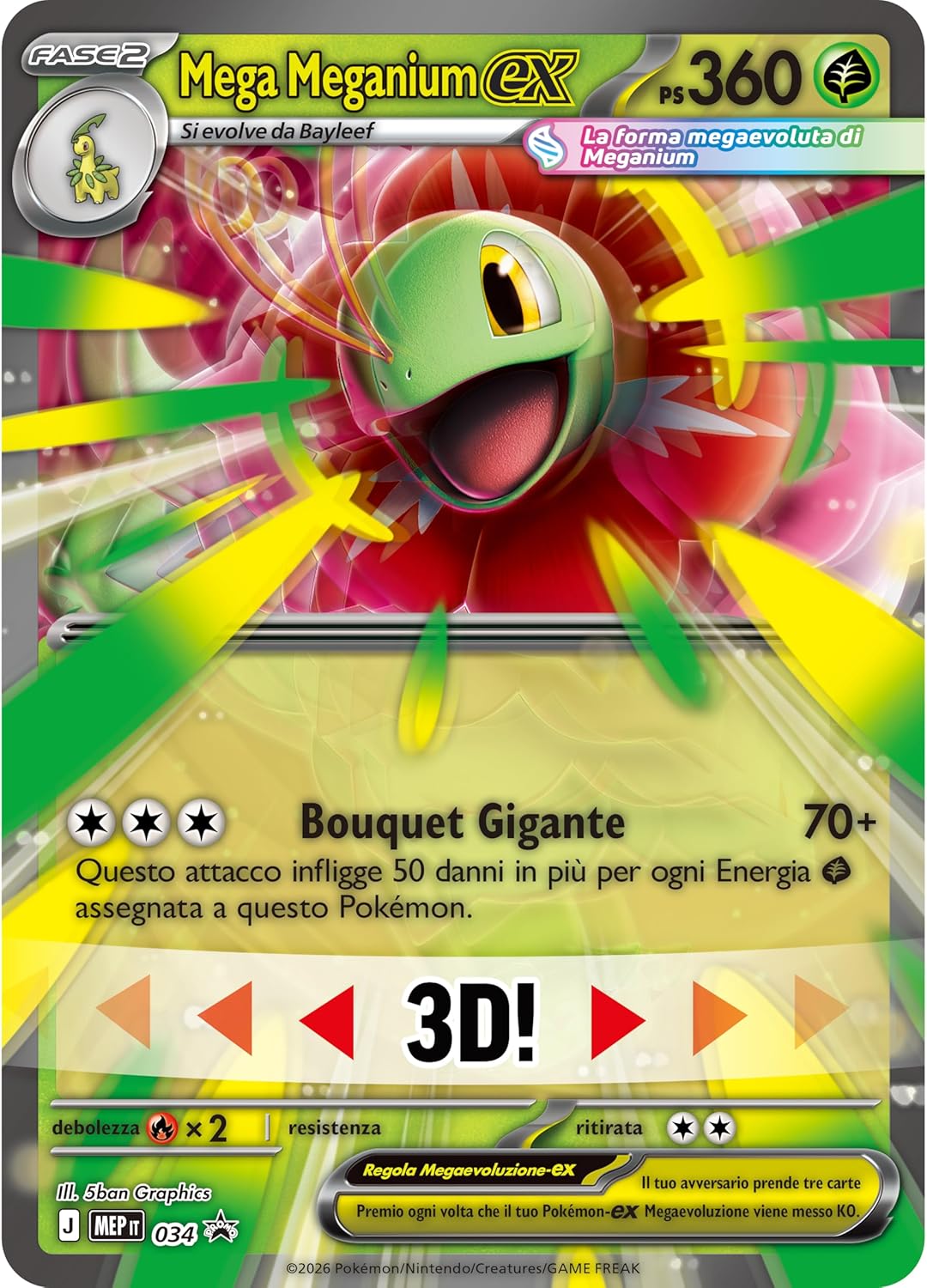 Pokémon GCC: Megaevoluzione Ascesa Eroica - Collezione Mega Meganium - Ex