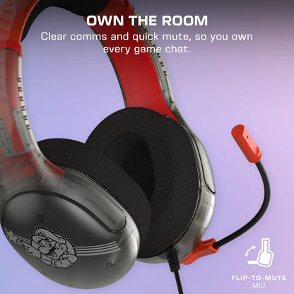 Turtle Beach - Cuffie Super Mario Nintendo Switch 2 e PC Wired Headset NSW2 Gaming