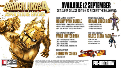 Borderlands 4 Super Deluxe Edition Steelbook PS5 Videogioco EU Multilingua